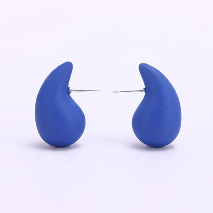 Wholesale Jewelry Simple Style Geometric Arylic Stoving Varnish Ear Studs