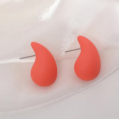 Wholesale Jewelry Simple Style Geometric Arylic Stoving Varnish Ear Studs