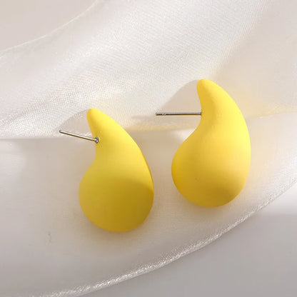 Wholesale Jewelry Simple Style Geometric Arylic Stoving Varnish Ear Studs