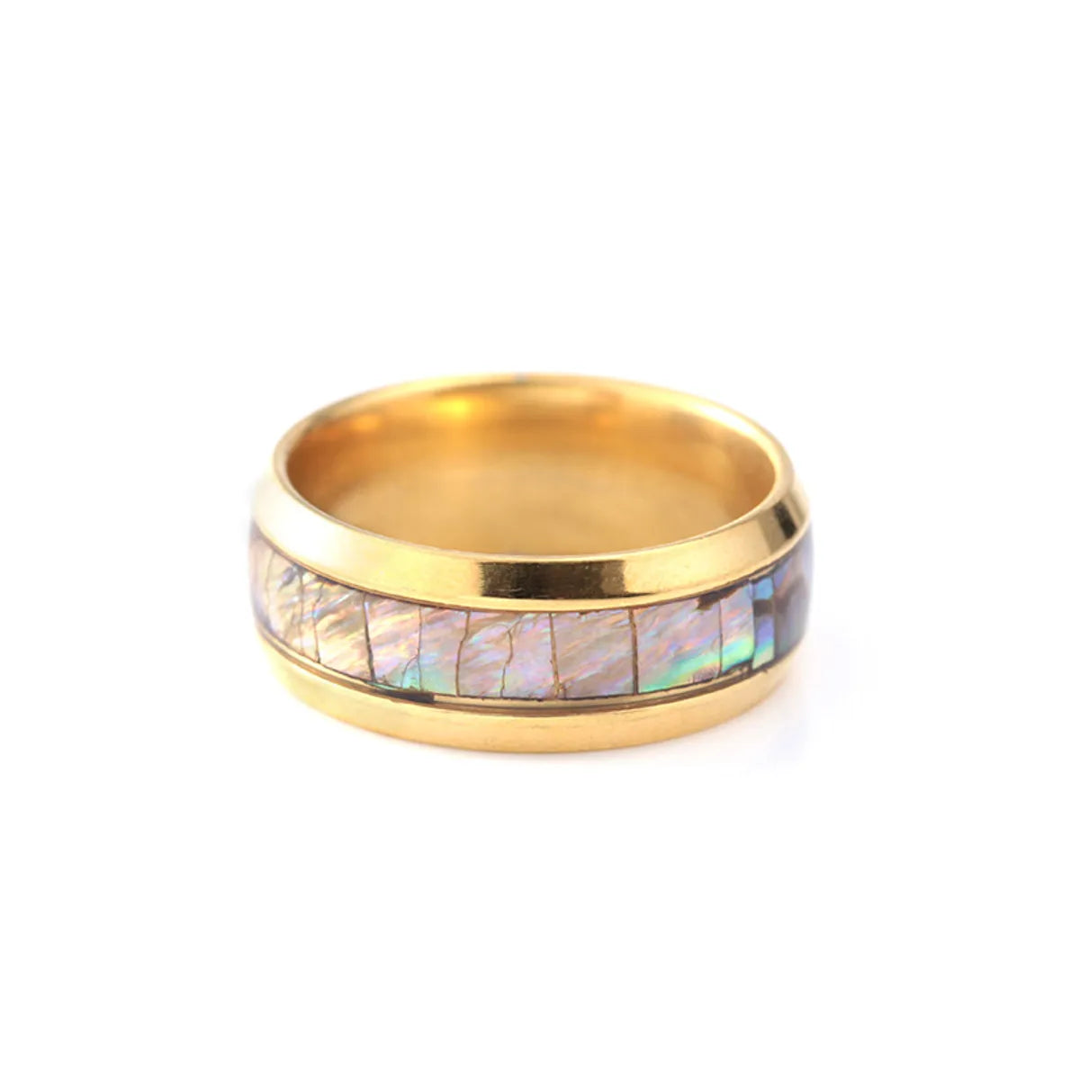 Wholesale Jewelry Simple Style Geometric Color Block 304 Stainless Steel Rings