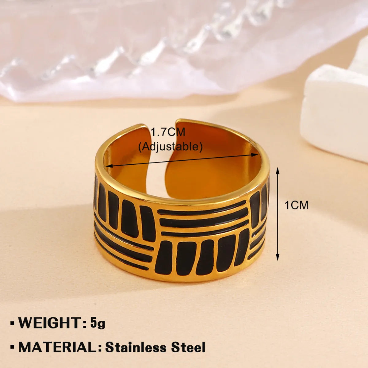 Wholesale Jewelry Simple Style Geometric Heart Shape Eye 304 Stainless Steel Plating Open Rings