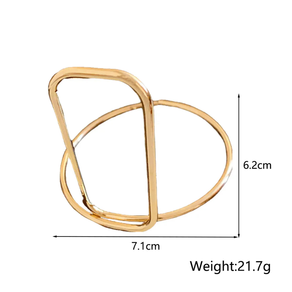 Simple Style Geometric Iron Wholesale Bangle