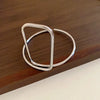 Simple Style Geometric Iron Wholesale Bangle