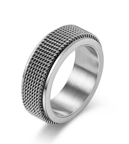 Wholesale Jewelry Simple Style Geometric Solid Color Titanium Steel Rings