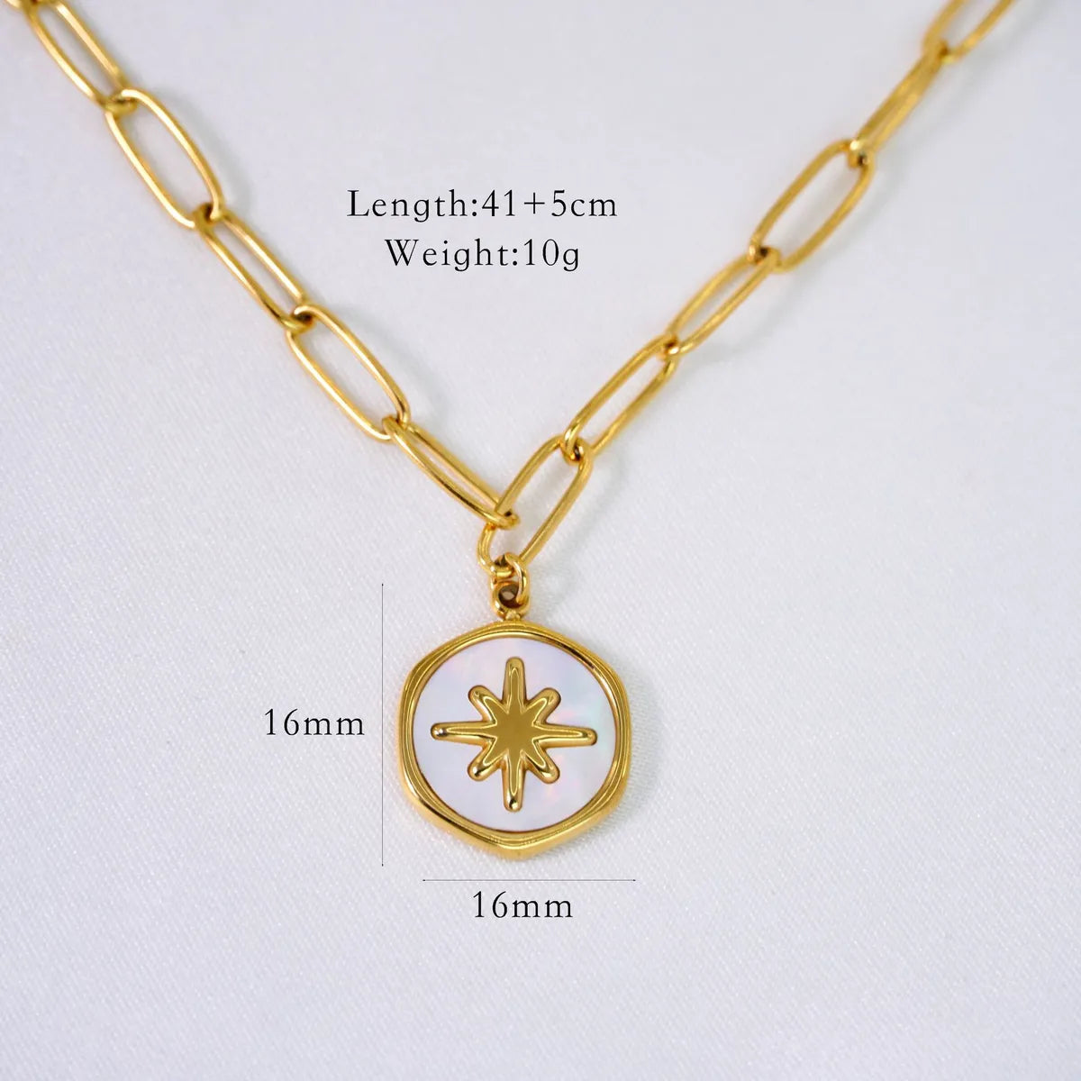 Wholesale Jewelry Simple Style Geometric Titanium Steel 14K Gold Plated Pendant Necklace