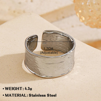 Wholesale Jewelry Simple Style Hand Heart Shape 304 Stainless Steel Plating Open Rings