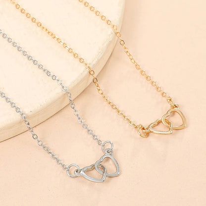 Wholesale Jewelry Simple Style Heart Shape Alloy 14k Gold Plated Anklet