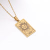 Wholesale Jewelry Simple Style Human Tarot 304 Stainless Steel Plating Pendant Necklace