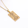 Wholesale Jewelry Simple Style Human Tarot 304 Stainless Steel Plating Pendant Necklace