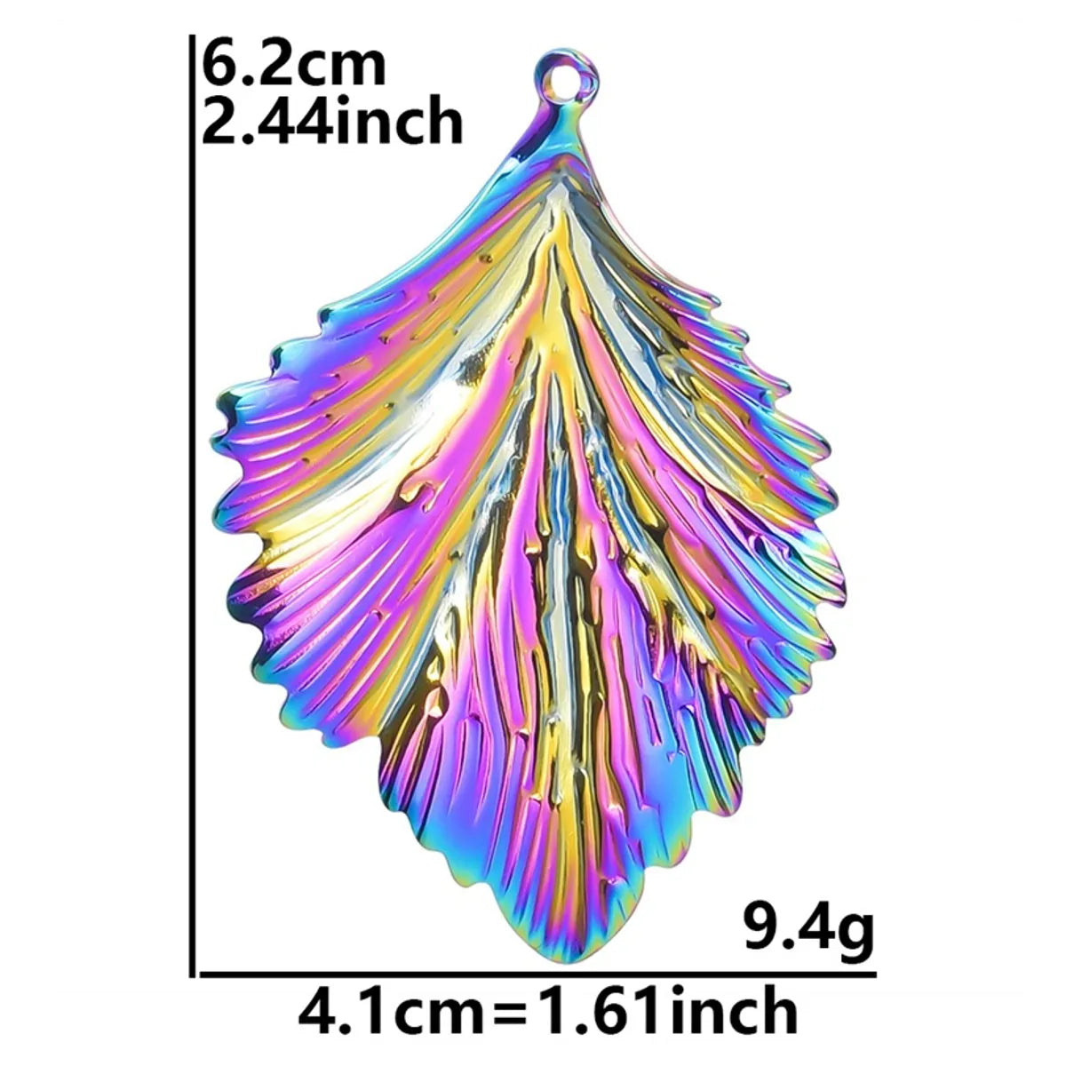 Wholesale Jewelry Simple Style Leaves 304 Stainless Steel Plating Pendant Necklace