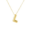 Wholesale Jewelry Simple Style Letter 304 Stainless Steel Gold Plated Plating Pendant Necklace