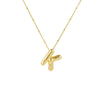 Wholesale Jewelry Simple Style Letter 304 Stainless Steel Gold Plated Plating Pendant Necklace