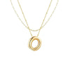 Wholesale Jewelry Simple Style Letter 304 Stainless Steel Gold Plated Plating Pendant Necklace