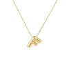 Wholesale Jewelry Simple Style Letter 304 Stainless Steel Gold Plated Plating Pendant Necklace