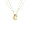 Wholesale Jewelry Simple Style Letter 304 Stainless Steel Gold Plated Plating Pendant Necklace