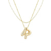 Wholesale Jewelry Simple Style Letter 304 Stainless Steel Gold Plated Plating Pendant Necklace