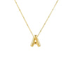 Wholesale Jewelry Simple Style Letter 304 Stainless Steel Gold Plated Plating Pendant Necklace