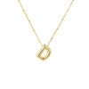 Wholesale Jewelry Simple Style Letter 304 Stainless Steel Gold Plated Plating Pendant Necklace