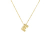 Wholesale Jewelry Simple Style Letter 304 Stainless Steel Gold Plated Plating Pendant Necklace