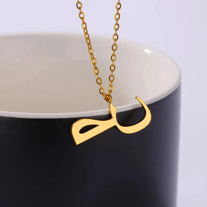 Wholesale Jewelry Simple Style Letter 304 Stainless Steel Pendant Necklace