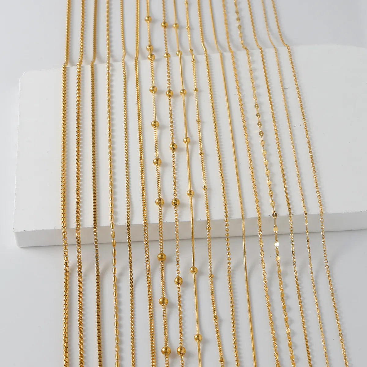 Wholesale Jewelry Simple Style Printing 316 Stainless Steel  Plating Necklace