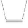 Wholesale Jewelry Simple Style Rectangle 201 Stainless Steel 18K Gold Plated Necklace