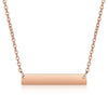 Wholesale Jewelry Simple Style Rectangle 201 Stainless Steel 18K Gold Plated Necklace