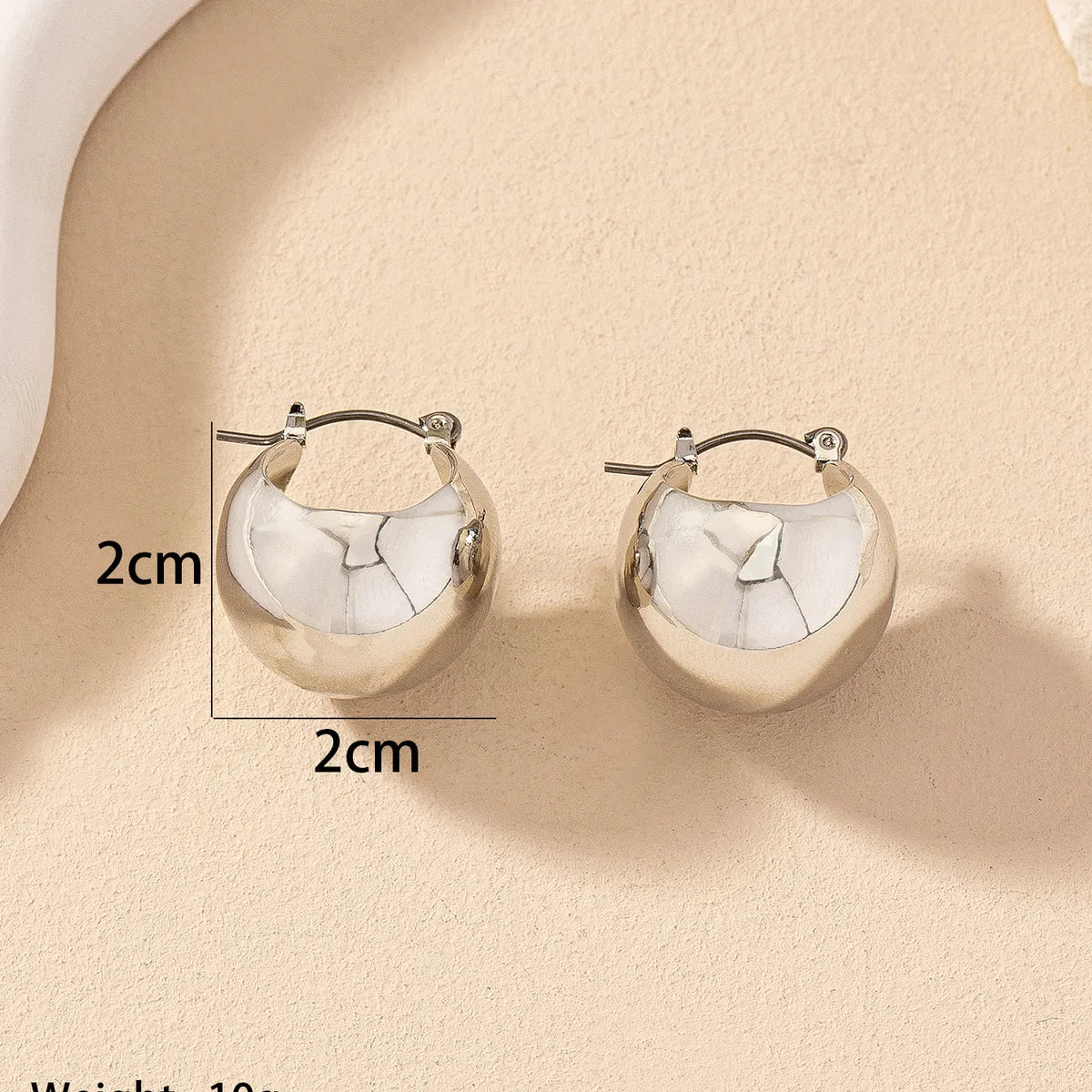 Wholesale Jewelry Simple Style Round Alloy Gold Plated Plating Ear Studs