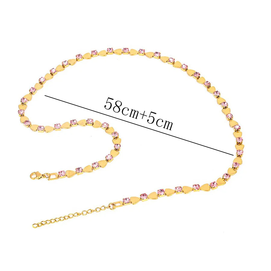 Wholesale Jewelry Simple Style Round Iron Artificial Pearls Polishing Plating Inlay Choker