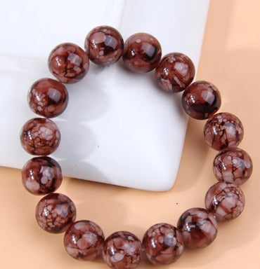 Wholesale Jewelry Simple Style Round Resin Beaded Bracelets