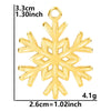 Wholesale Jewelry Simple Style Snowflake 304 Stainless Steel Plating Pendant Necklace