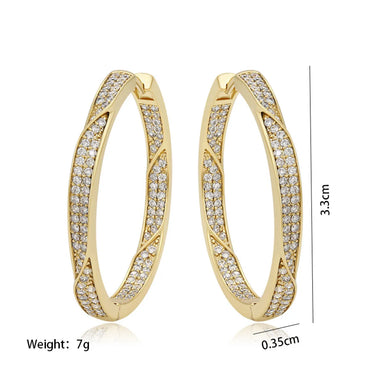 Wholesale Jewelry Xuping Simple Style Solid Color Alloy Artificial Gemstones 14k Gold Plated Plating Inlay Earrings