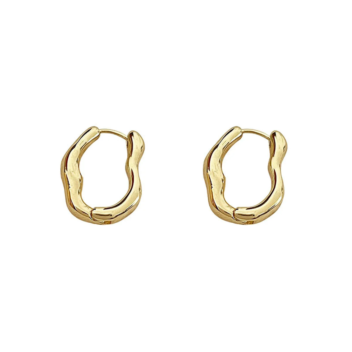 Wholesale Jewelry Simple Style Solid Color Alloy Plating Earrings