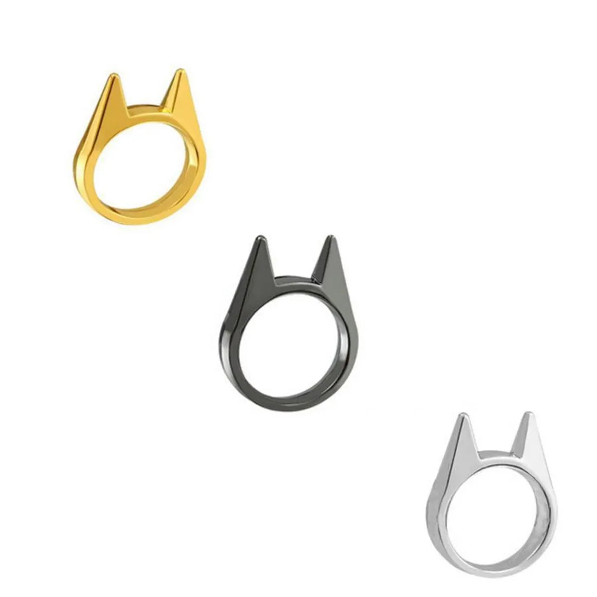 Wholesale Jewelry Simple Style Solid Color Alloy Rings