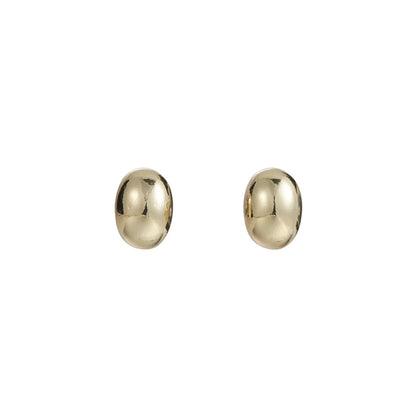 1 Pair Simple Style Solid Color Plating Alloy White Gold Plated Gold Plated Ear Studs