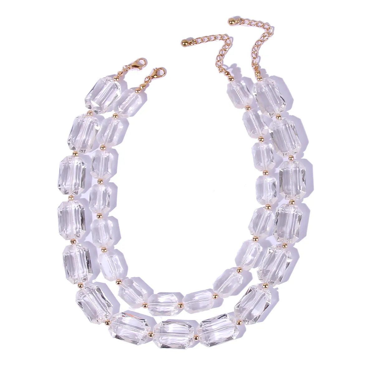 Wholesale Jewelry Simple Style Solid Color Arylic Necklace