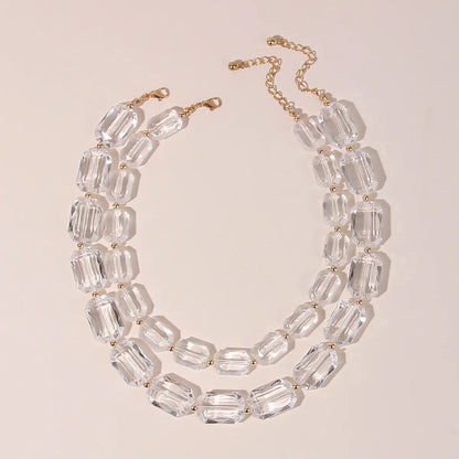 Wholesale Jewelry Simple Style Solid Color Arylic Necklace