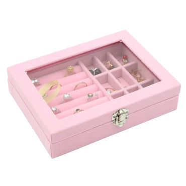 Wholesale Jewelry Simple Style Solid Color Cloth Jewelry Boxes