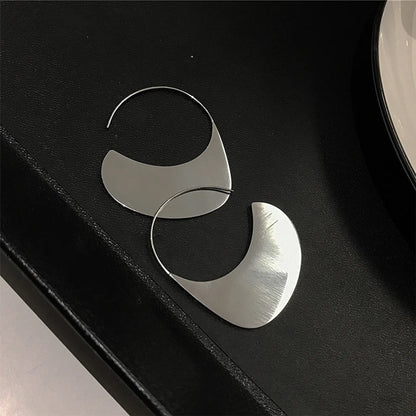 1 Pair Simple Style Solid Color Plating Metal Ear Studs