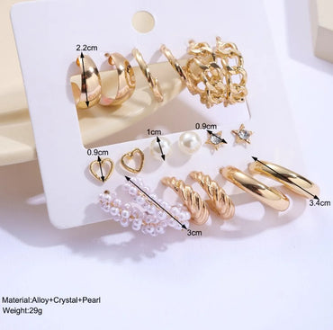 Wholesale Jewelry Simple Style Solid Color Metal Rhinestones Pearl Inlay Earrings