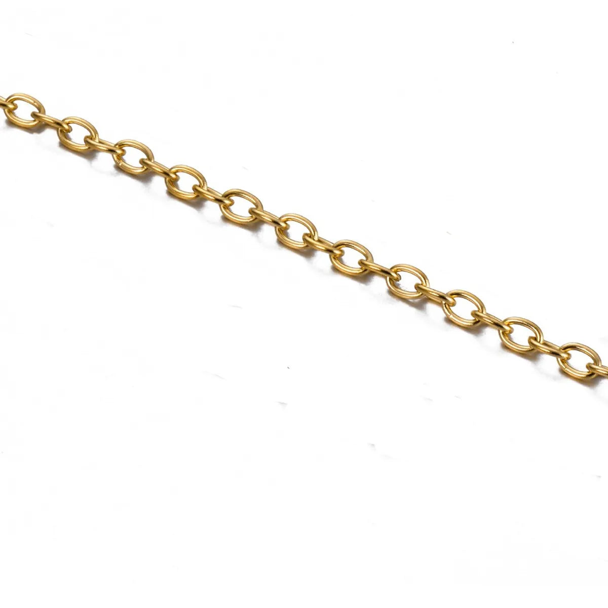 Wholesale Jewelry Simple Style Solid Color Titanium Steel Chain Necklace