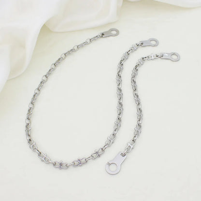 Wholesale Jewelry Simple Style Solid Color Titanium Steel Jewelry Set