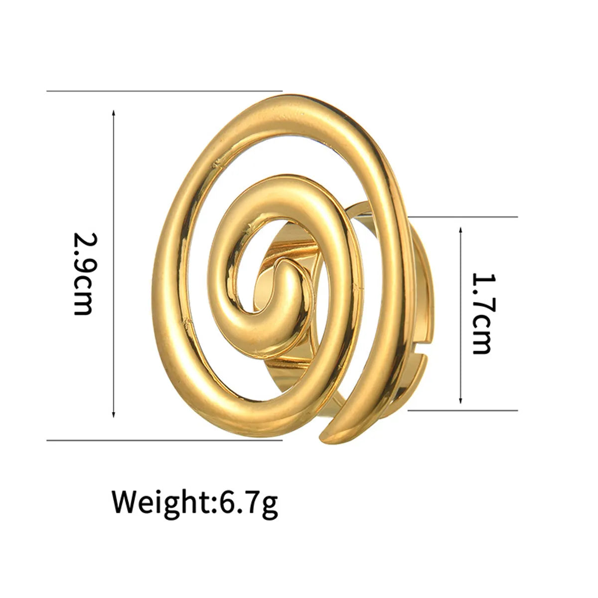 Wholesale Jewelry Simple Style Solid Color Titanium Steel Plating Rings Earrings