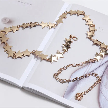 Wholesale Jewelry Simple Style Star Metal Waist Chain