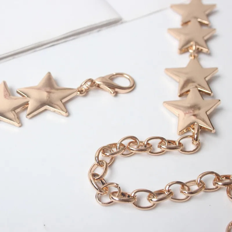 Wholesale Jewelry Simple Style Star Metal Waist Chain