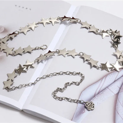 Wholesale Jewelry Simple Style Star Metal Waist Chain