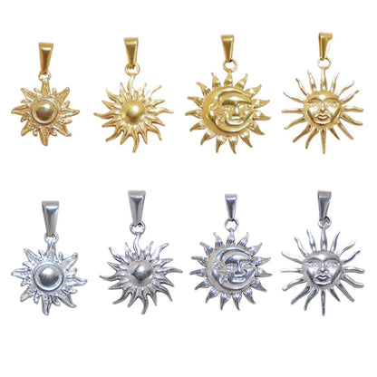 Wholesale Jewelry Simple Style Sun 304 Stainless Steel