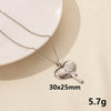 Wholesale Jewelry Simple Style Sun Heart Shape Butterfly 304 Stainless Steel Chain Pendant Necklace