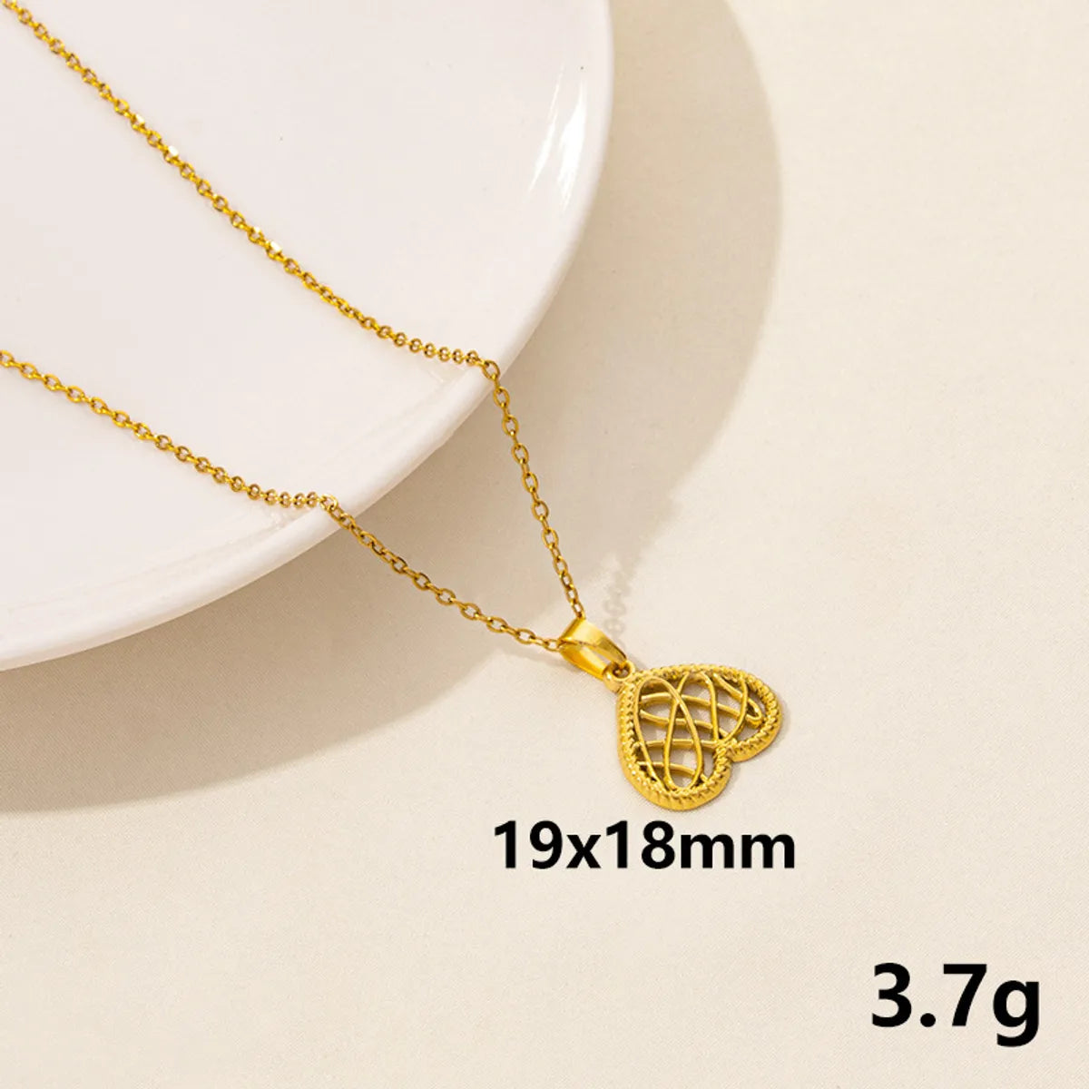 Wholesale Jewelry Simple Style Sun Heart Shape Butterfly 304 Stainless Steel Chain Pendant Necklace