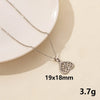 Wholesale Jewelry Simple Style Sun Heart Shape Butterfly 304 Stainless Steel Chain Pendant Necklace